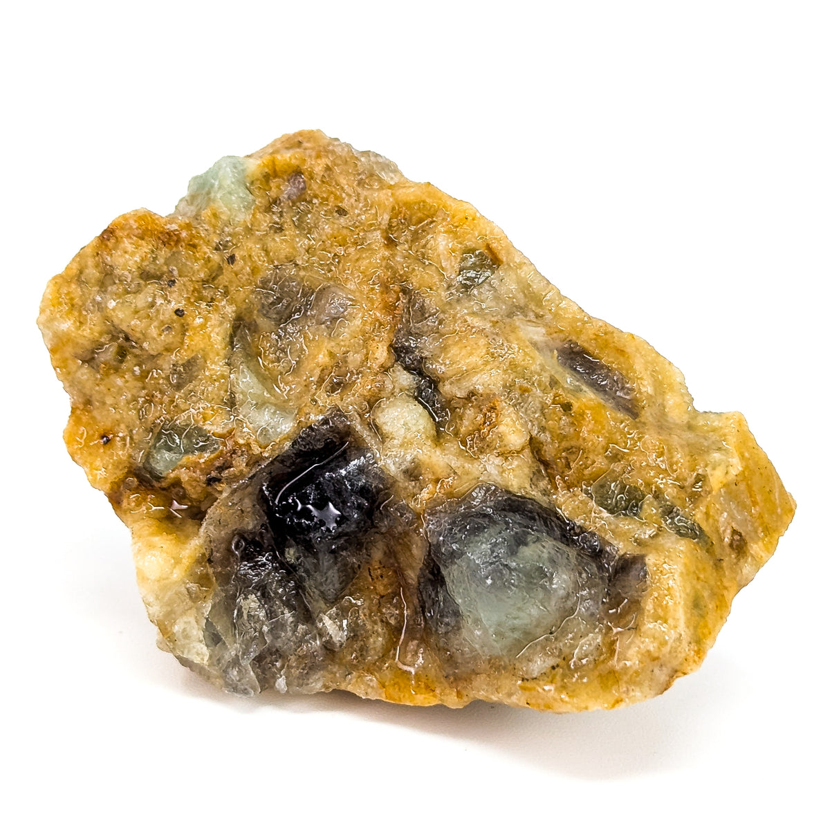 Fluorite rough from Kelowna, BC – piece with orange crust