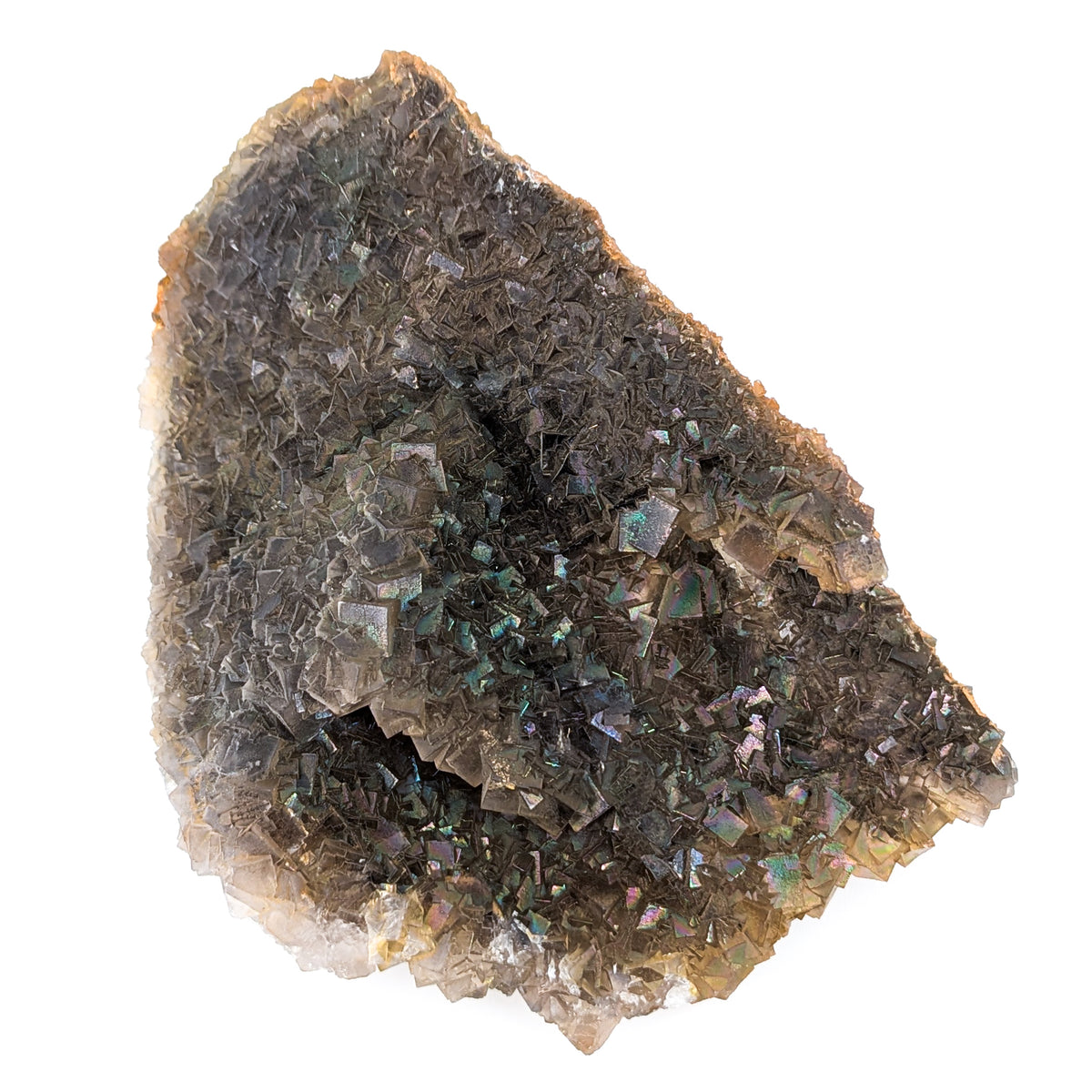 Iridescent Fluorite specimen, calcium fluoride.