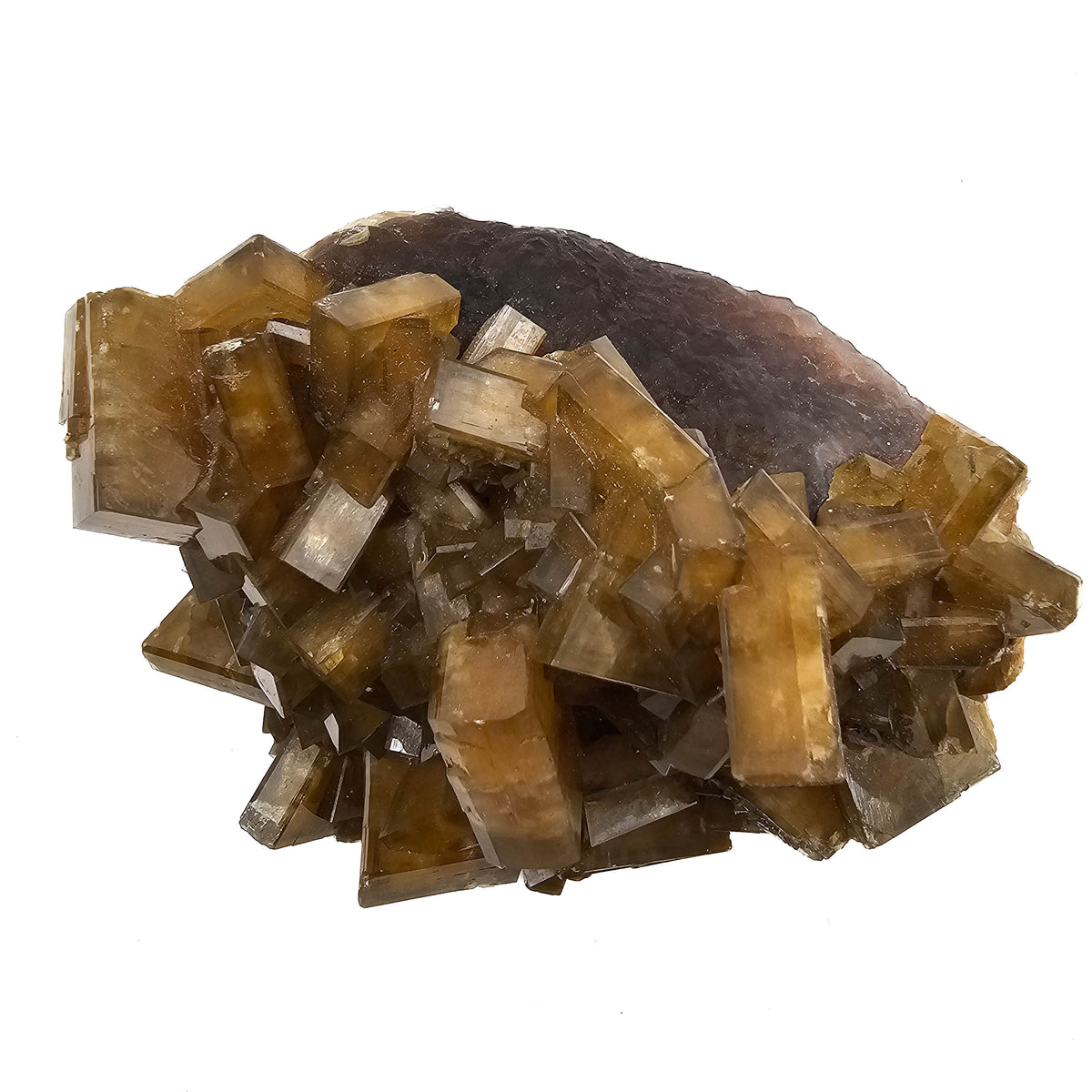 Golden Barite specimen, barium sulfate, from Xiefang Mine, Jiangxi Province, China.