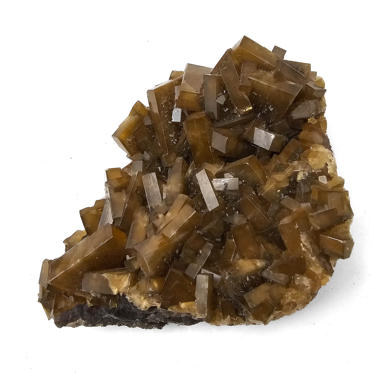 Golden Barite specimen, barium sulfate, from Xiefang Mine, Jiangxi Province, China.