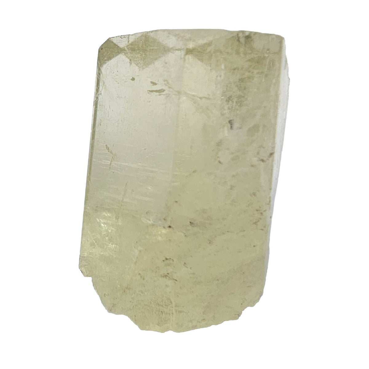 Green Aquamarine specimen, a variety of beryl, from Nagar District, Gilgit-Baltistan, Pakistan.