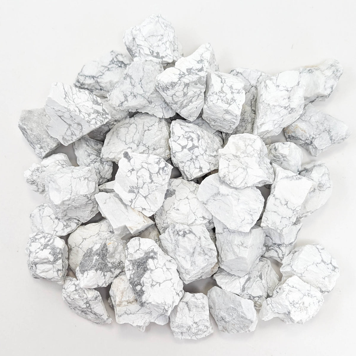 Howlite rough from Canada – large pile