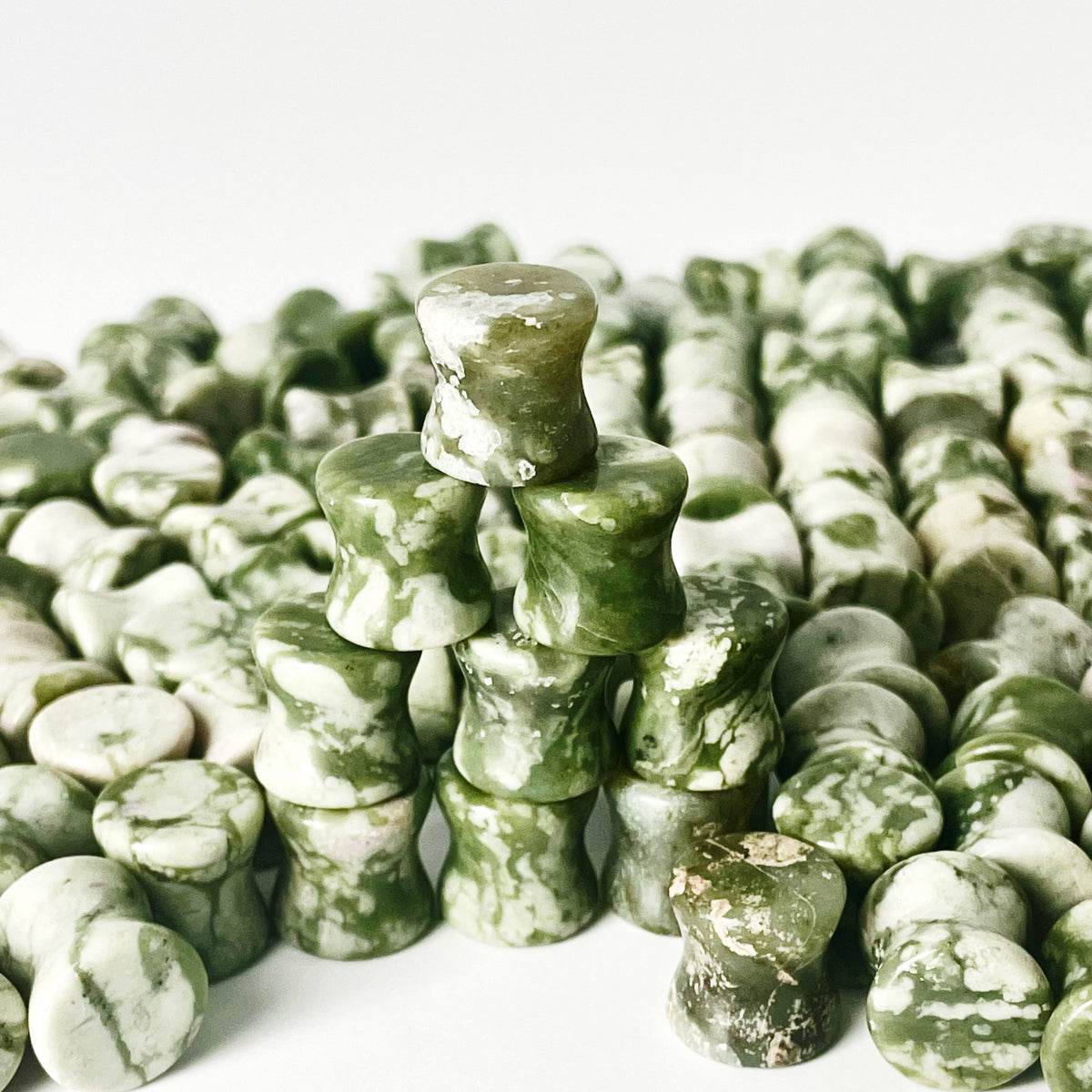 Tree Agate plug, a variety of chalcedony.