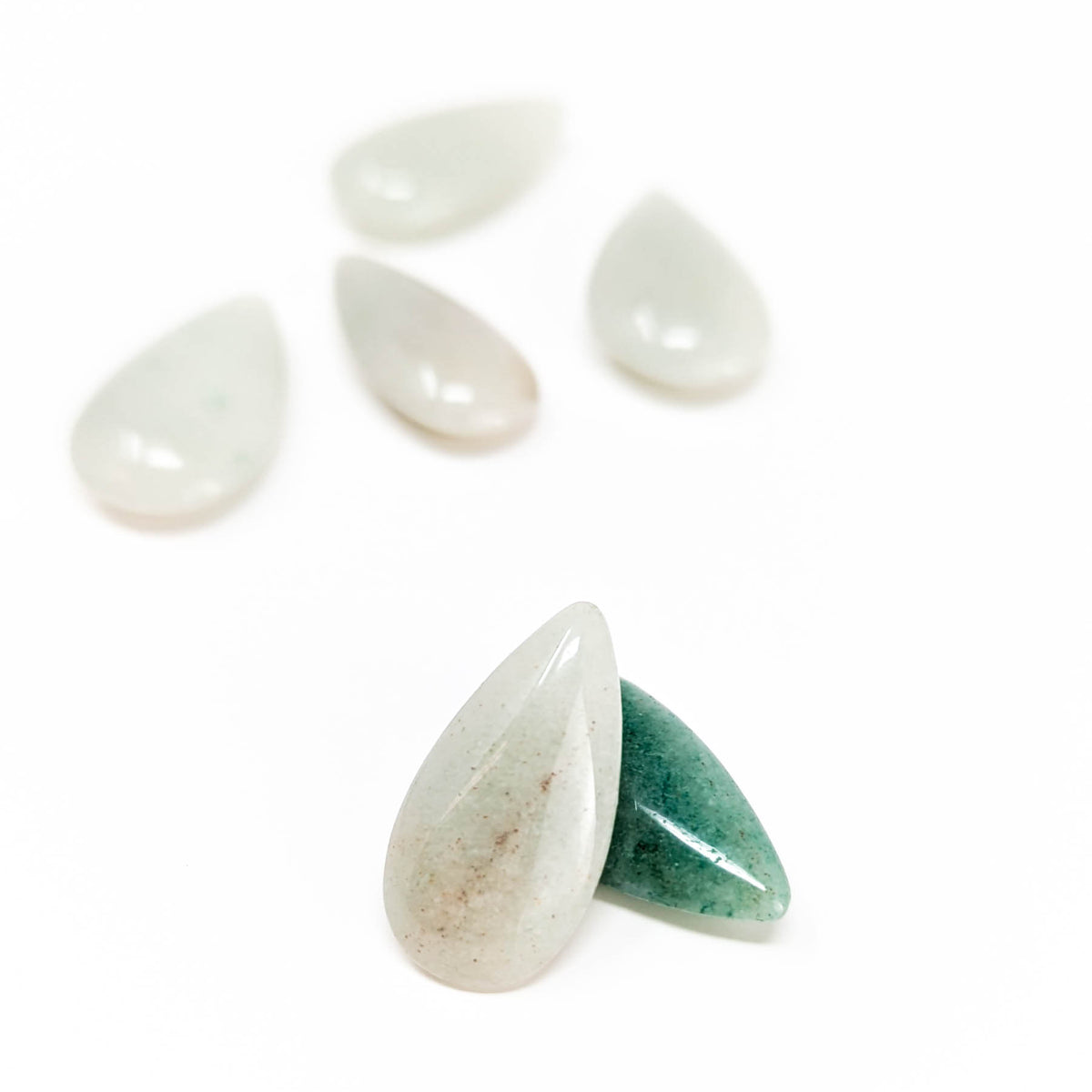 Jadeite Teardrop tumble.