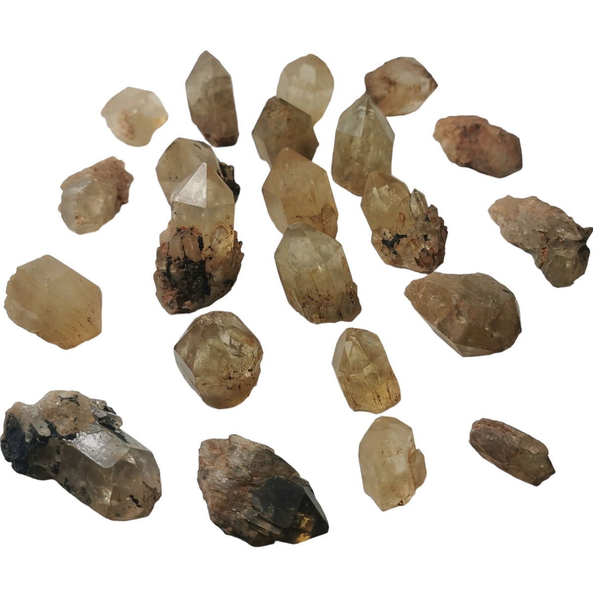 Kundalini citrine from DR Congo – many points spread out