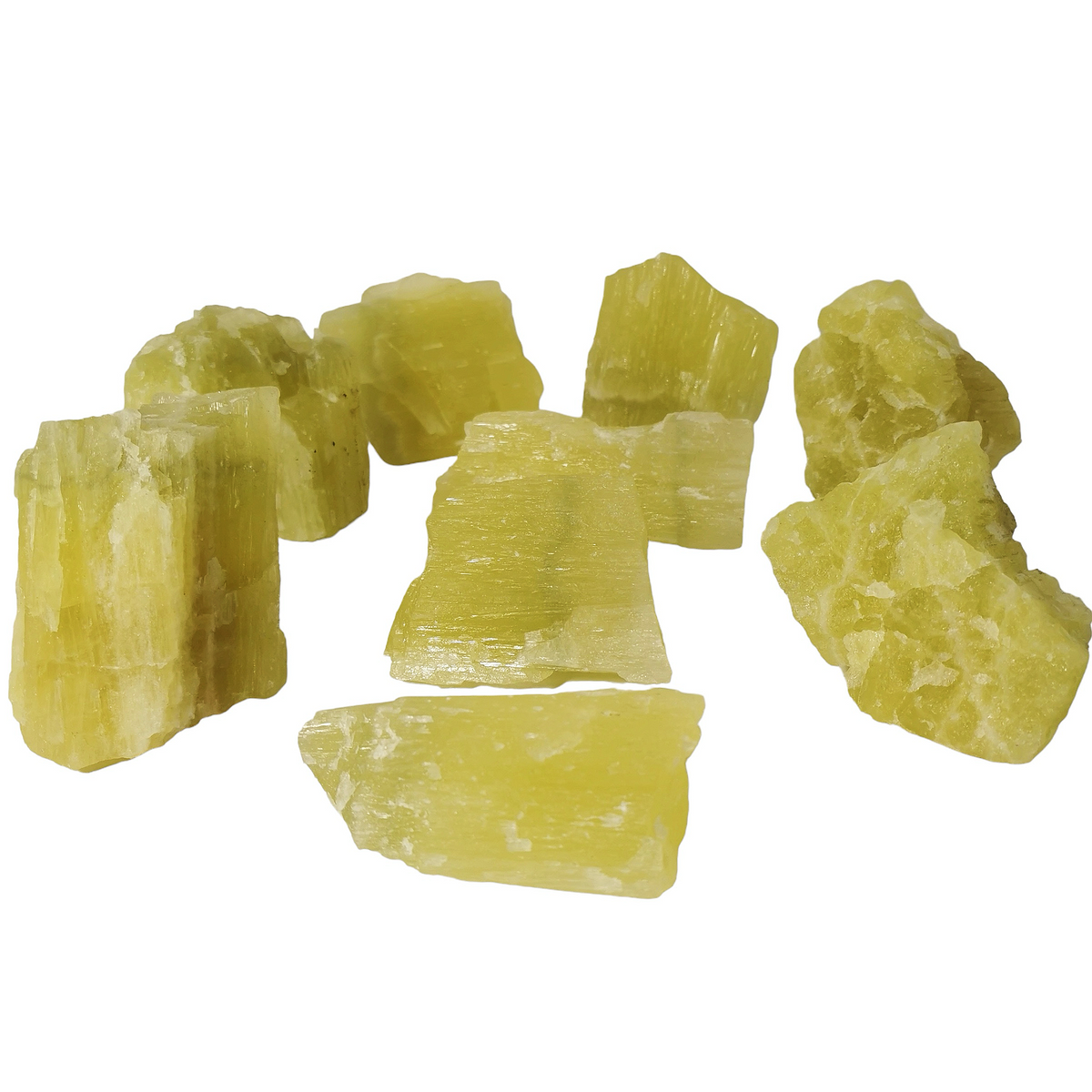 Lemon Calcite specimen, calcium carbonate.