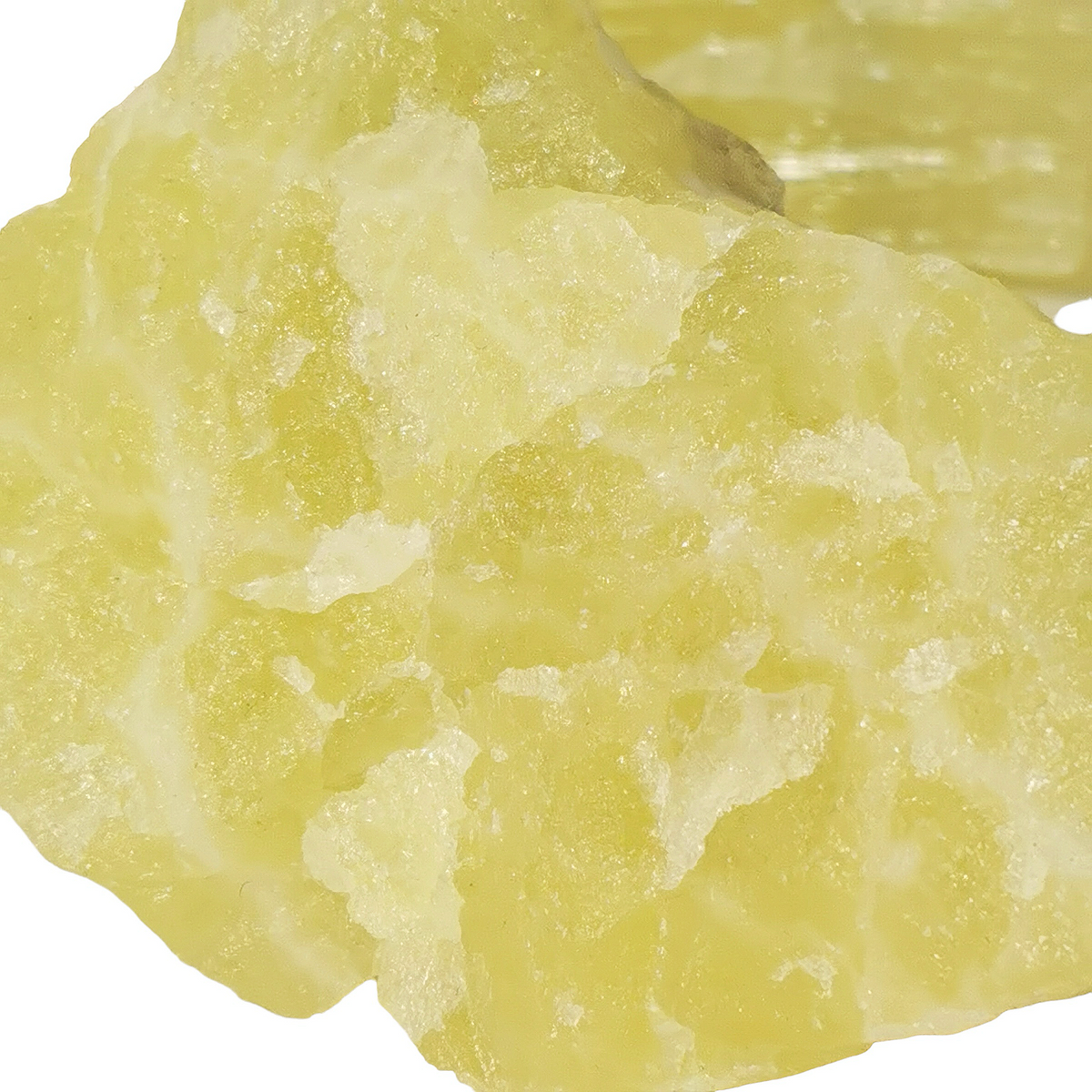 Lemon Calcite specimen, calcium carbonate.