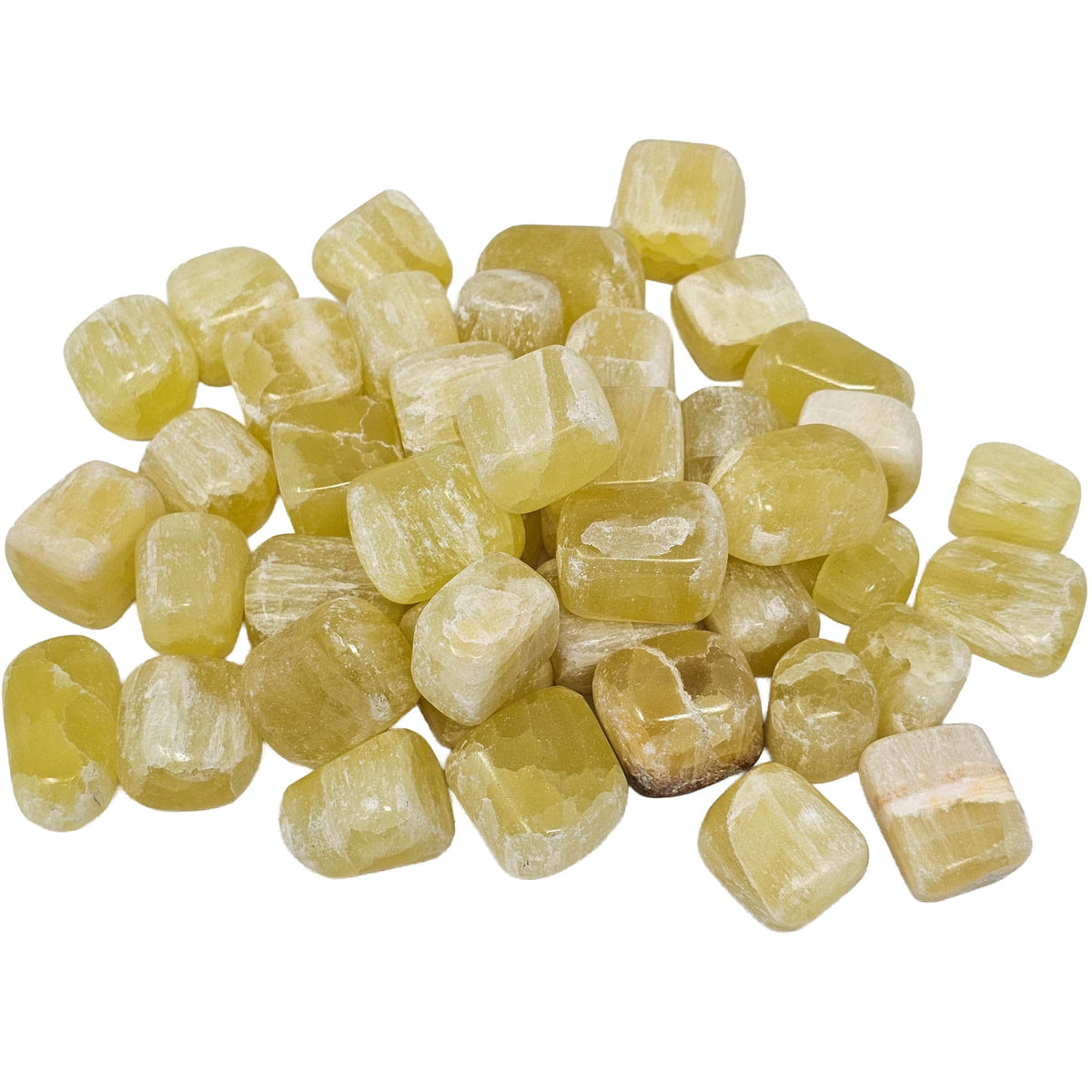 Lemon Calcite - Tumble - Pakistan / Afghanistan - Solar Plexus Chakra