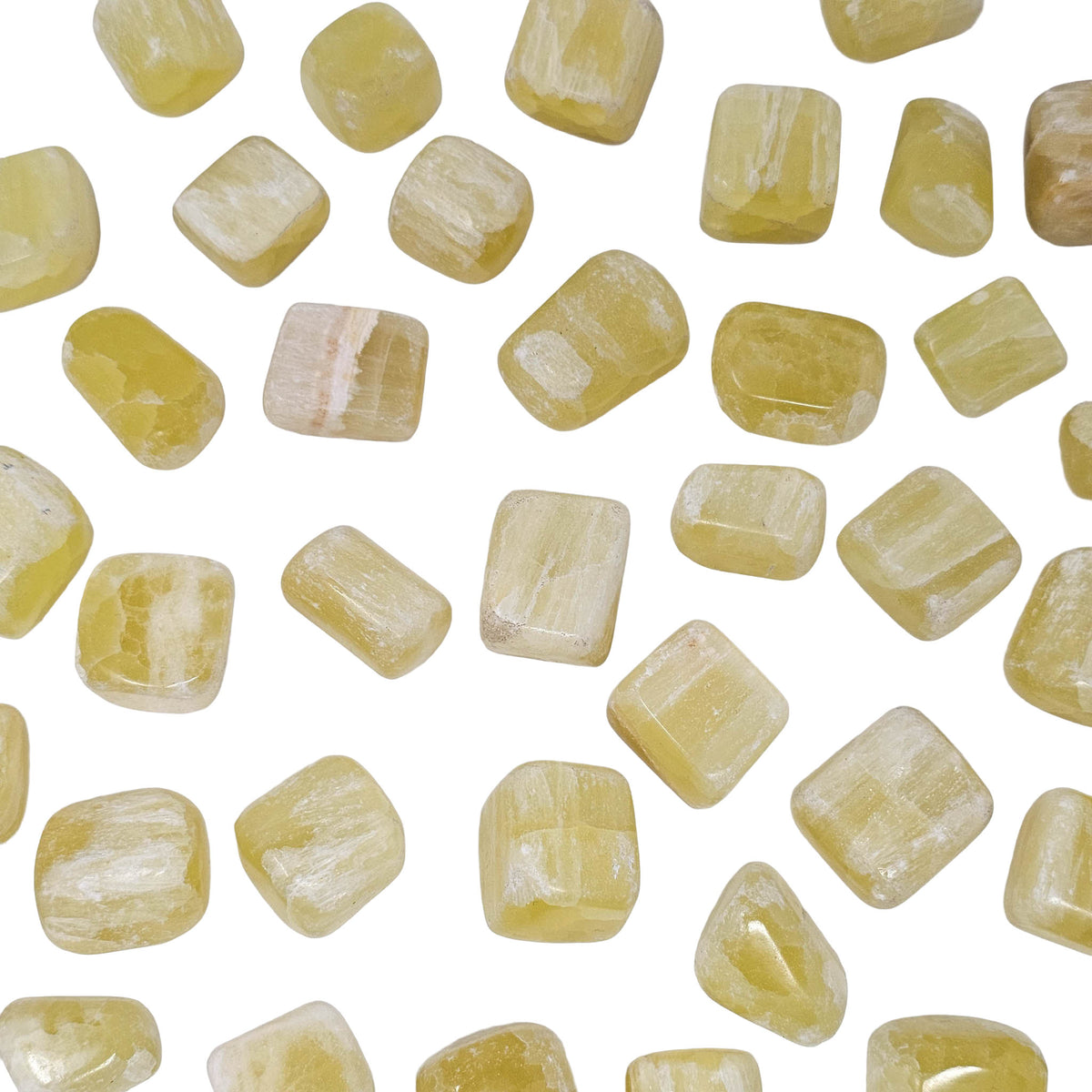 Lemon Calcite - Tumble - Pakistan / Afghanistan - Solar Plexus Chakra