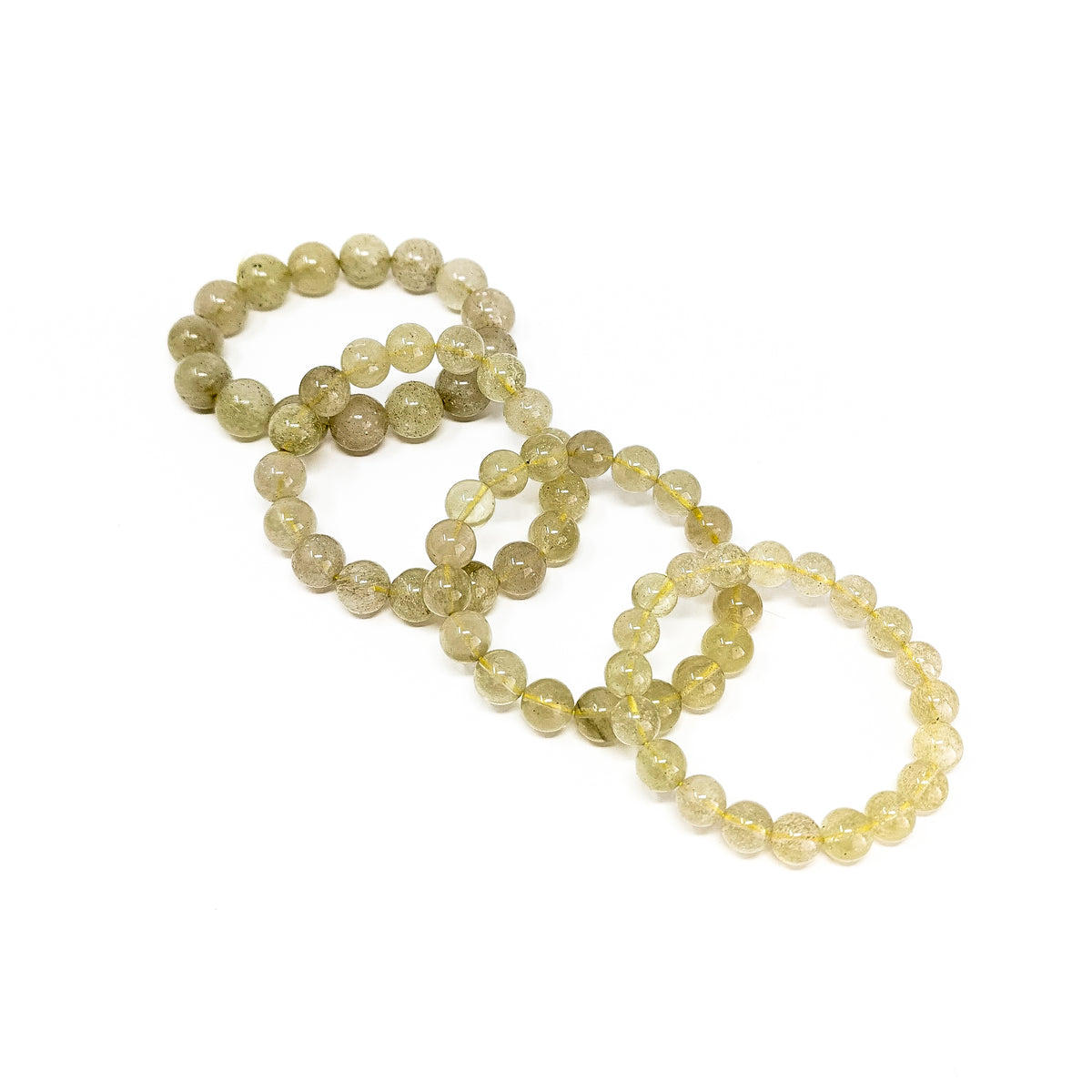 Libyan Desert Glass bead bracelet from Egypt – bracelets, angled row