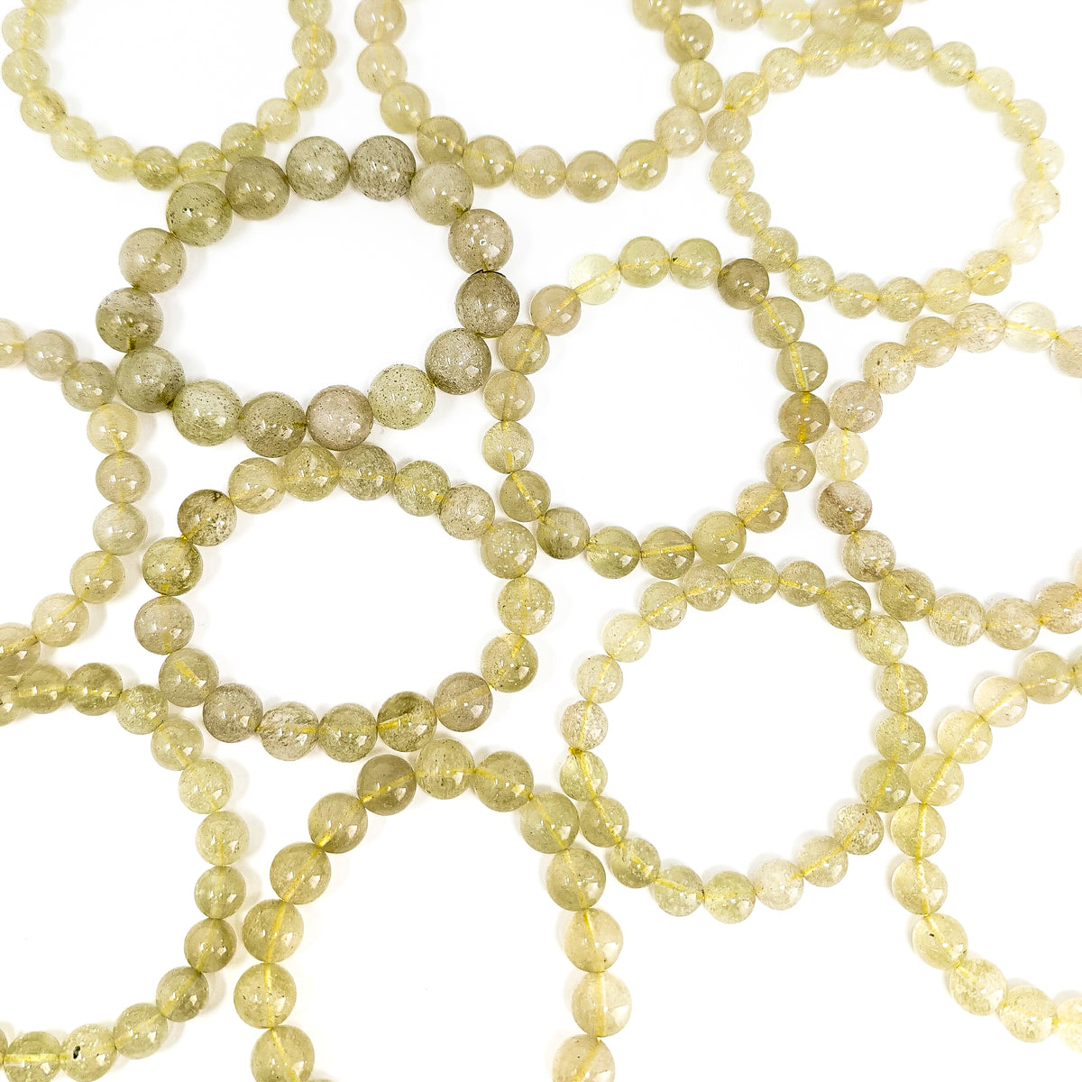 Libyan Desert Glass bead bracelet from Egypt – bracelets overlapping