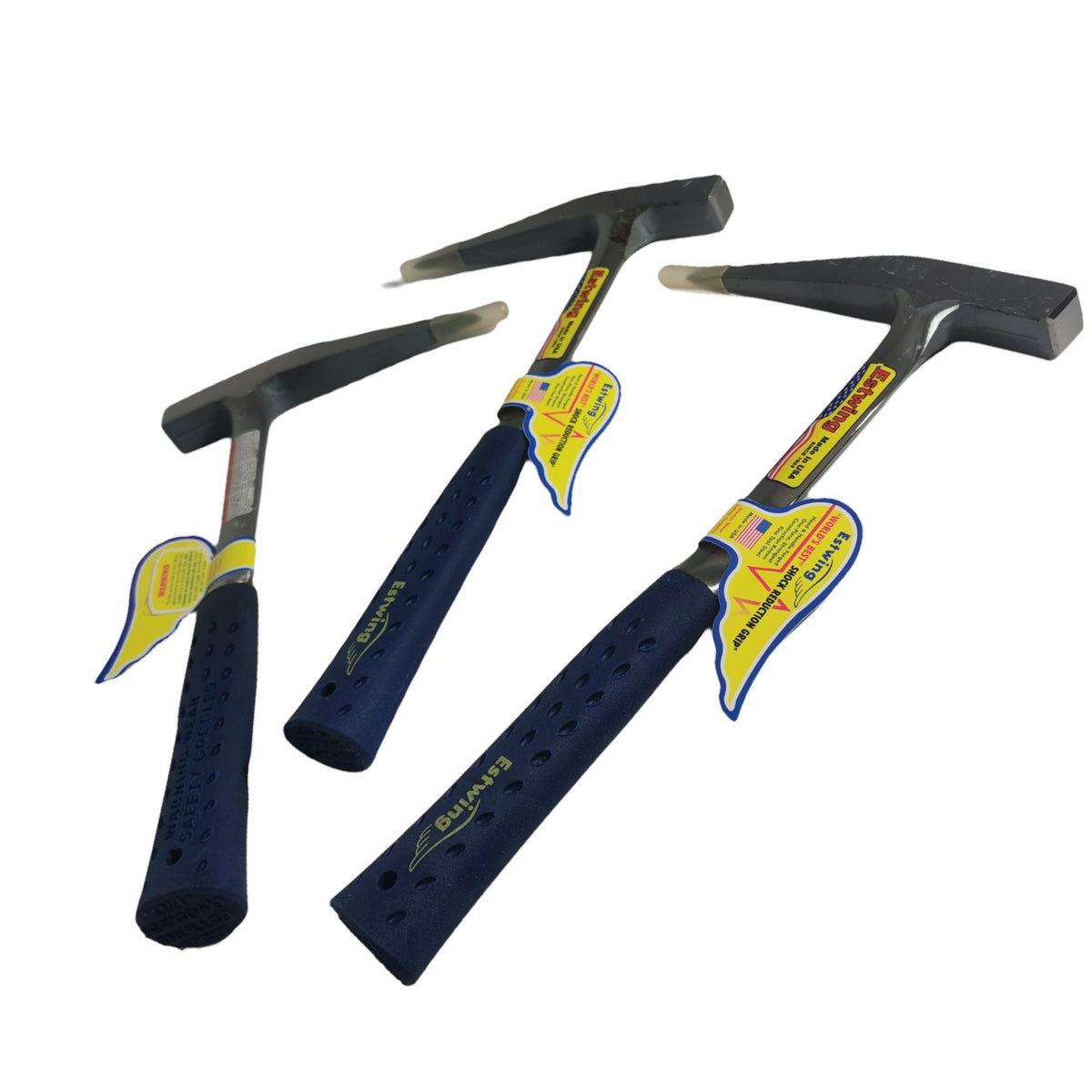 Lightweight Estwing Rockhounding Hammer, made of drop forged solid American steel.