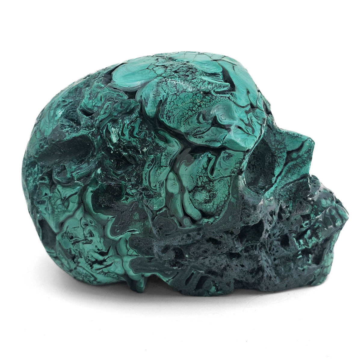 Malachite skull.