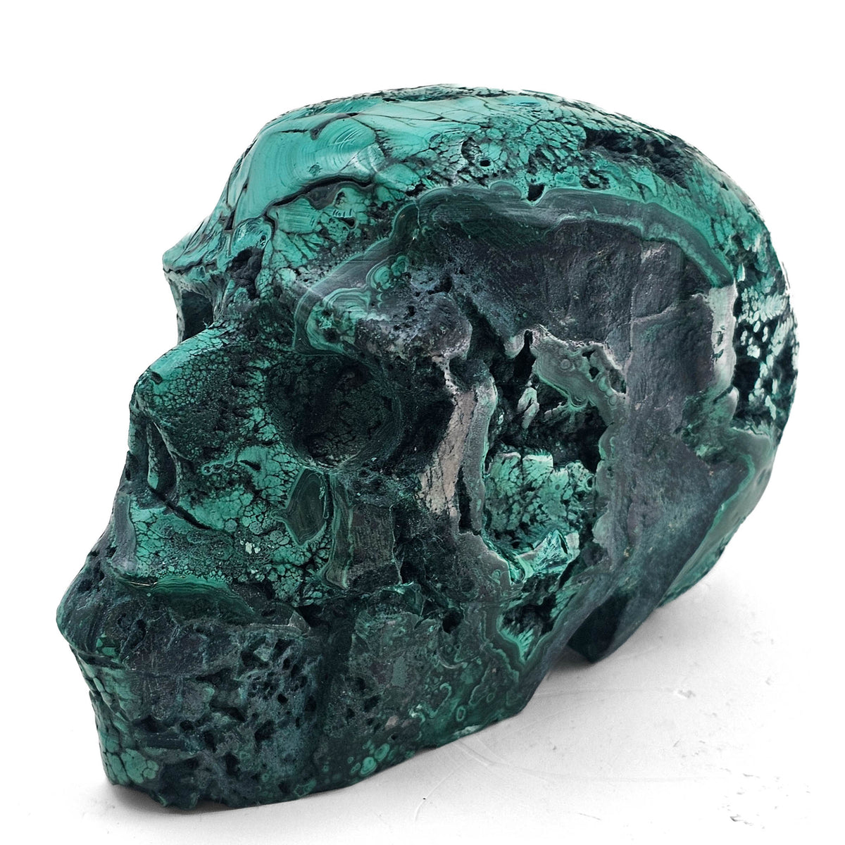 Malachite skull.