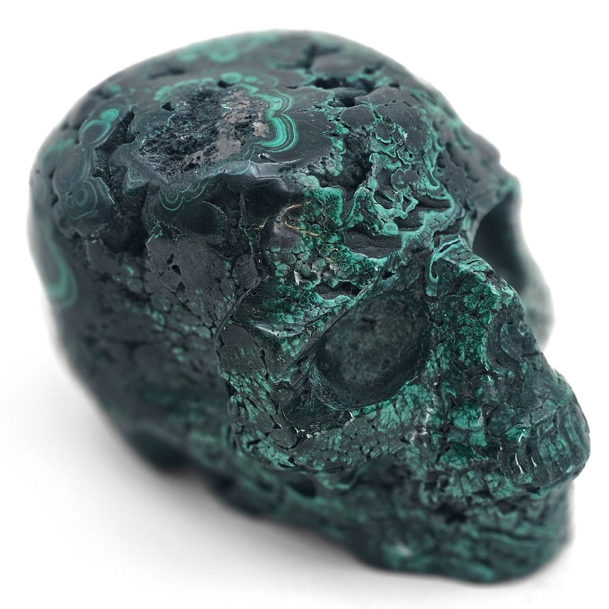 Malachite skull.