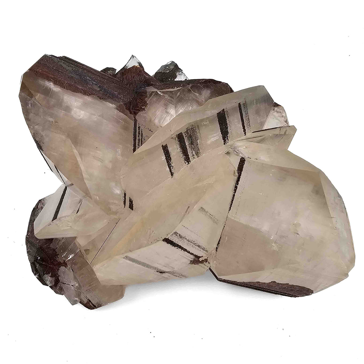 Mercedes Calcite (Chalcopyrite on Calcite) specimen from Daye Mine, Huangshi, Hubei Province, China.