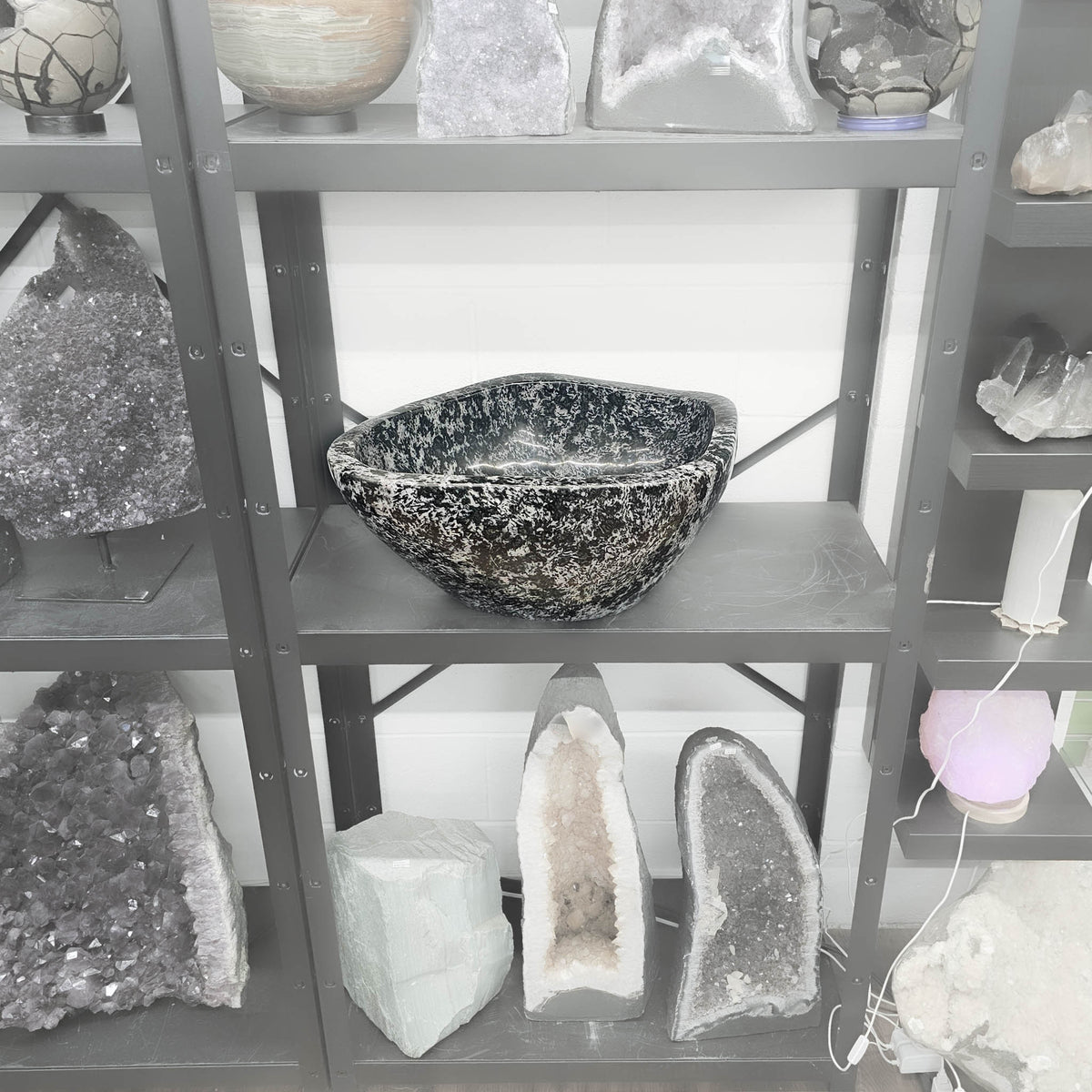 Merlinite - Polished Bowl - Statement Specimen - Madagascar - Third Eye, Crown, and Root Chakras