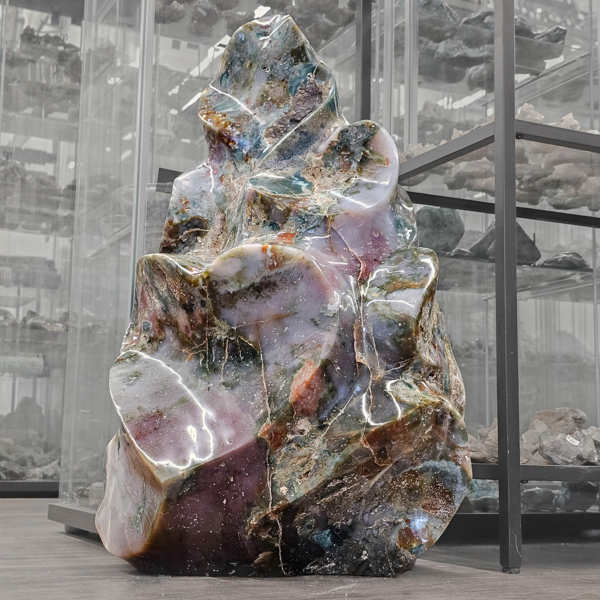 Ocean Jasper - Polished Flame - Statement Piece