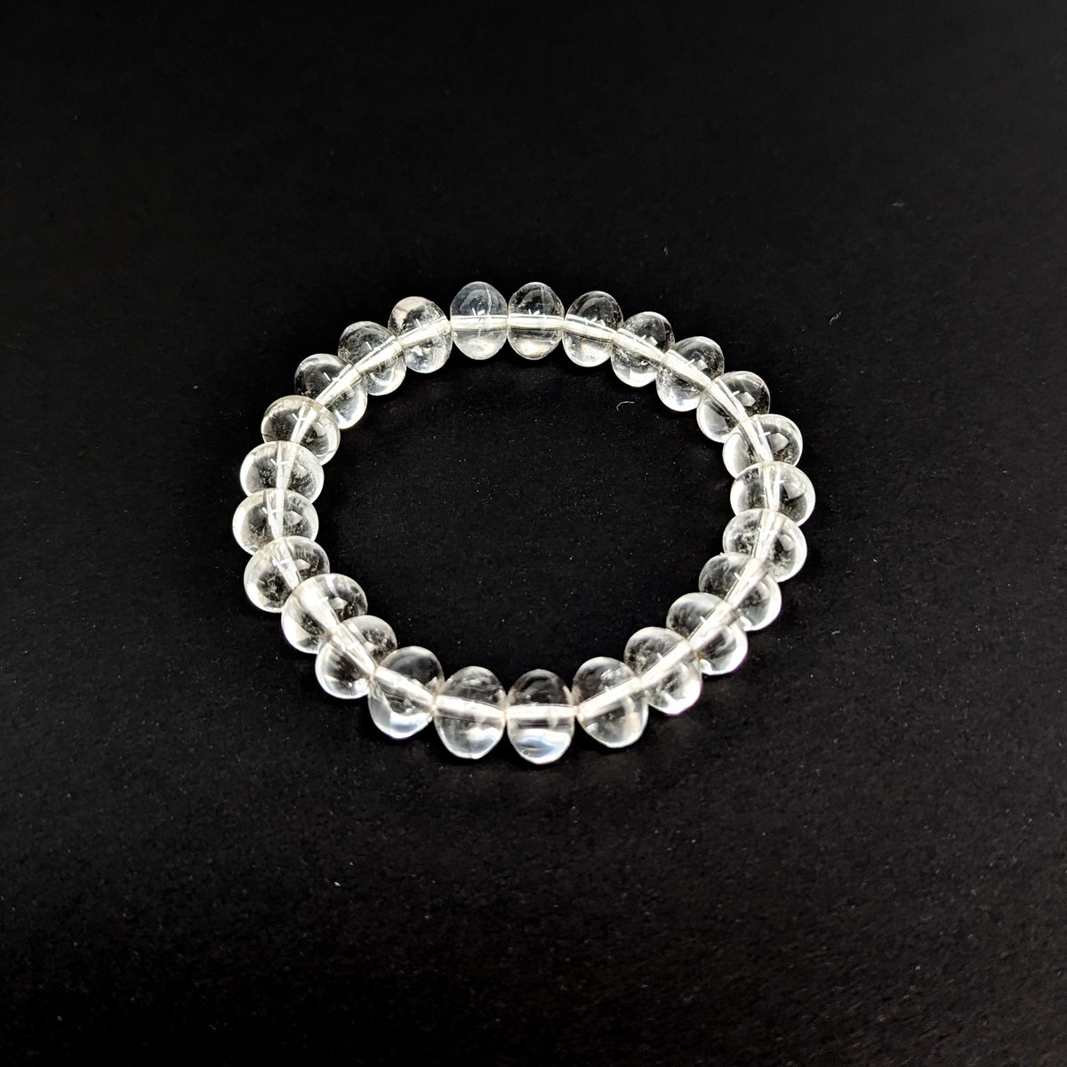 Optical clear quartz bead bracelet, photo 7 of 15