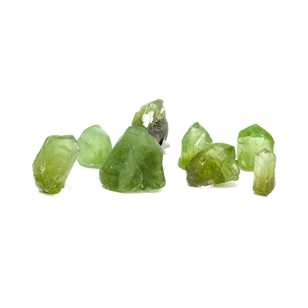 Peridot with Ludwigite specimen.