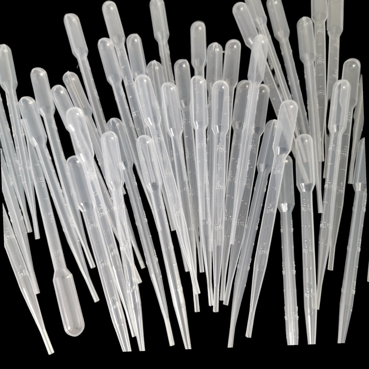 Pipettes 2pc gold panning, made of plastic.