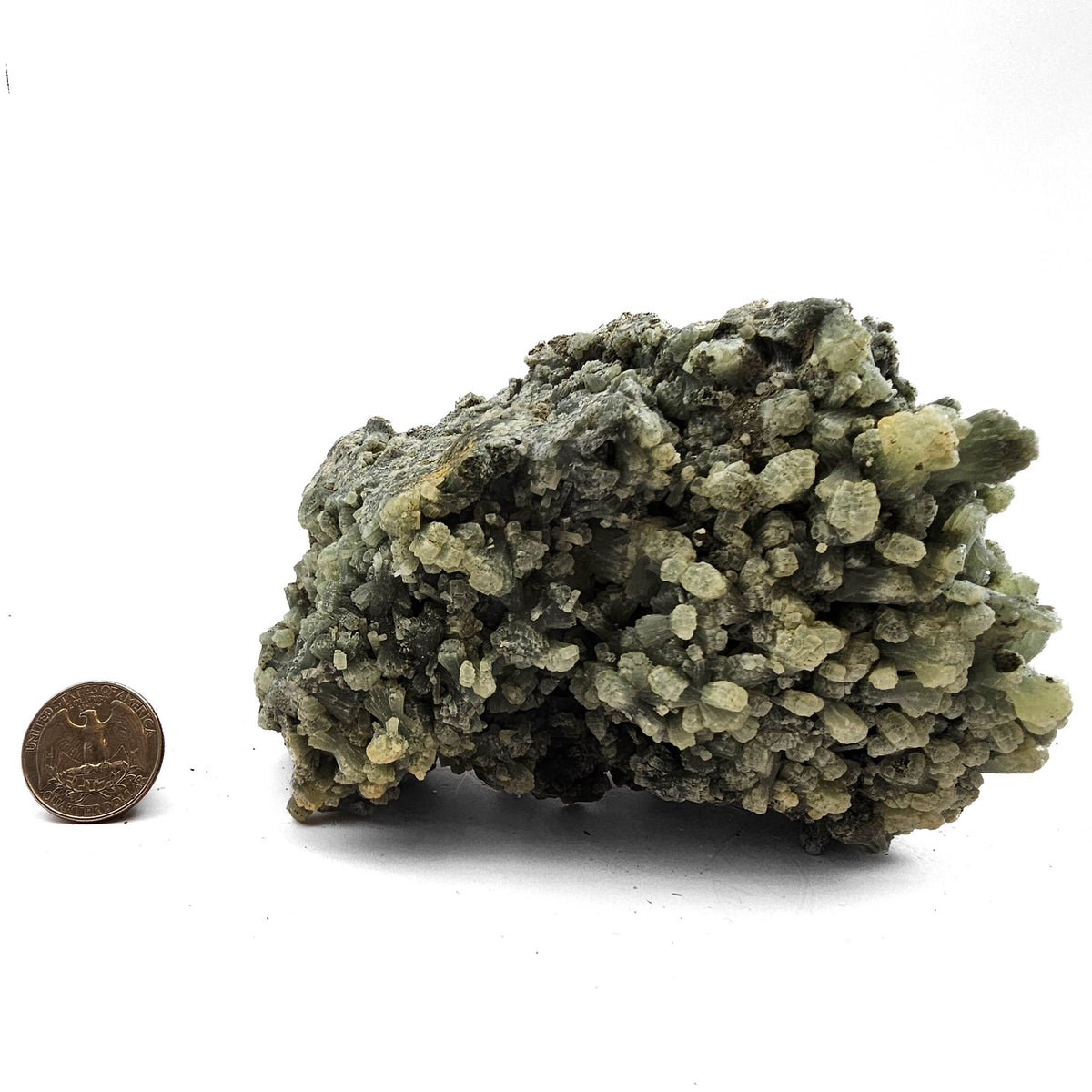 Prehnite specimen from Imilchil area, Drâa-Tafilalet Region, Morocco.