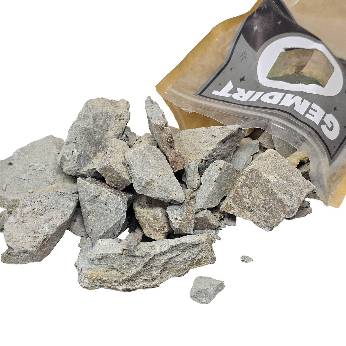 Pyrite cubes gem dirt dig kit – rock pieces with bag