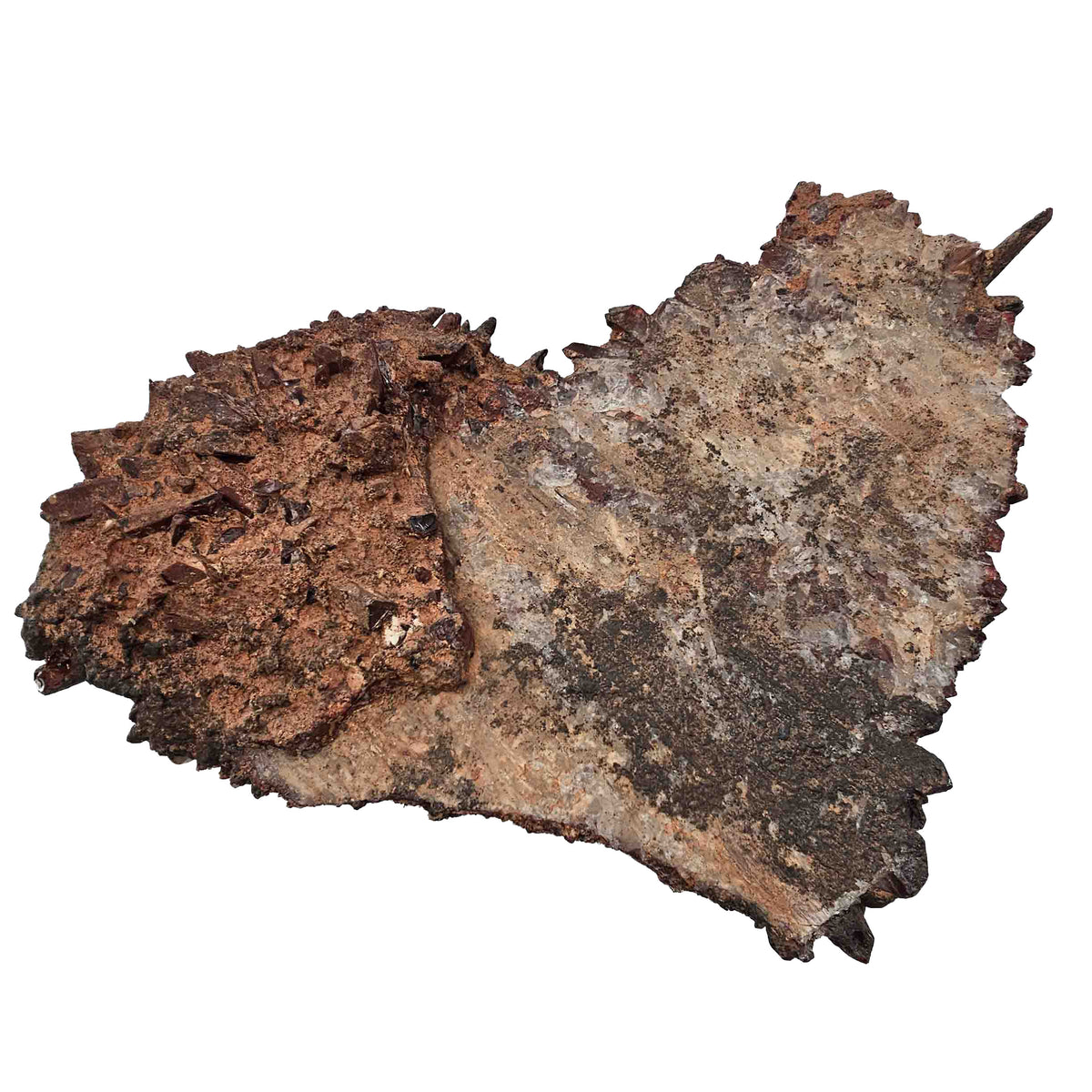 Red Quartz specimen from Atlas Mountains, Morocco.
