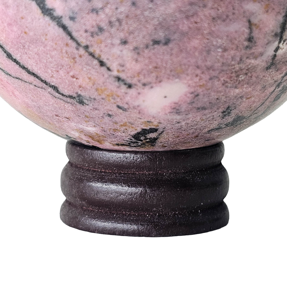 Redwood Sphere Stand - Display - China - matt finish wood orb stand