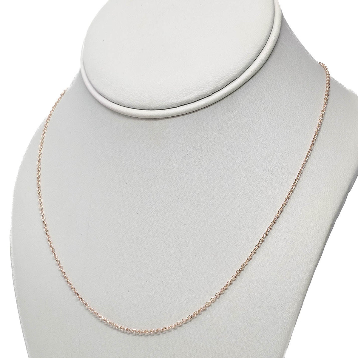 Rose Gold-plated chain.