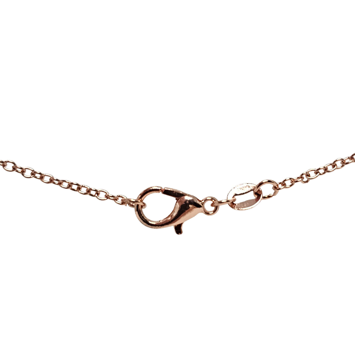 Rose Gold-plated chain.