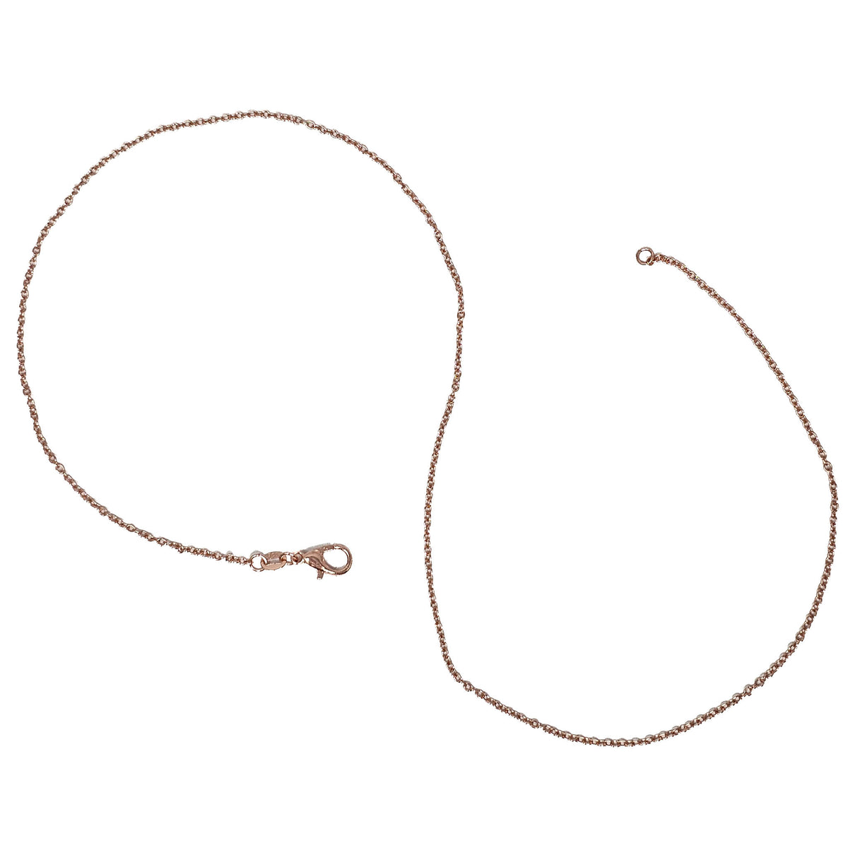 Rose Gold-plated chain.