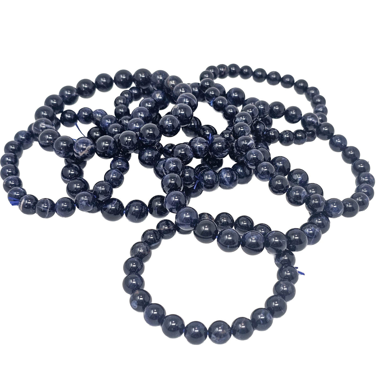 Sodalite - Round Bead Bracelet - Brazil - Throat Chakra