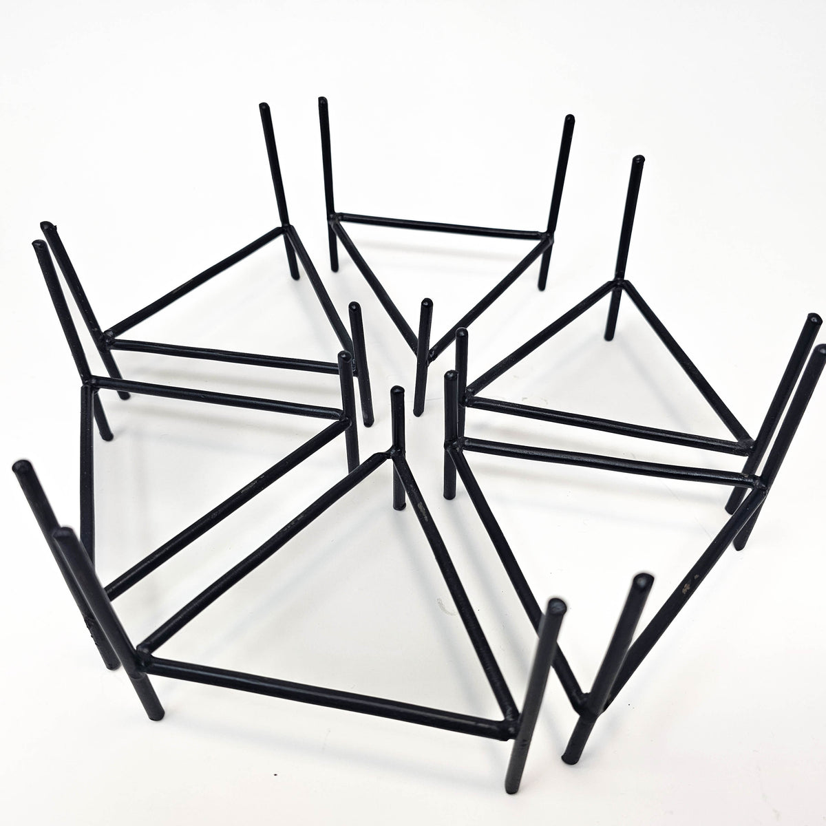Sphere Stand metal display, made of steel.
