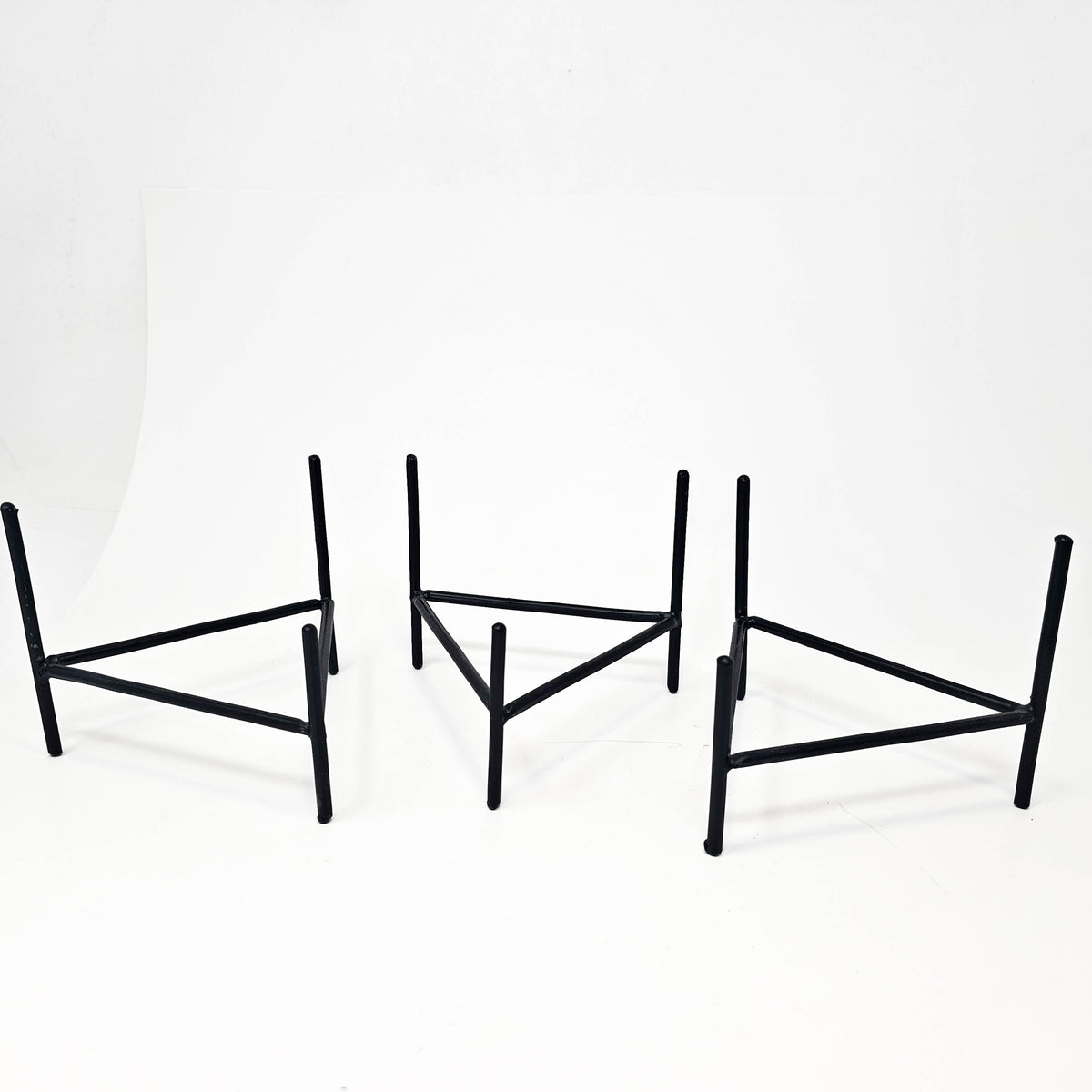 Sphere Stand metal display, made of steel.