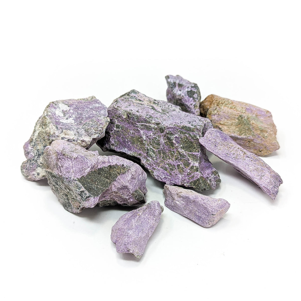 Stichtite (Atlantisite) rough from South Africa.