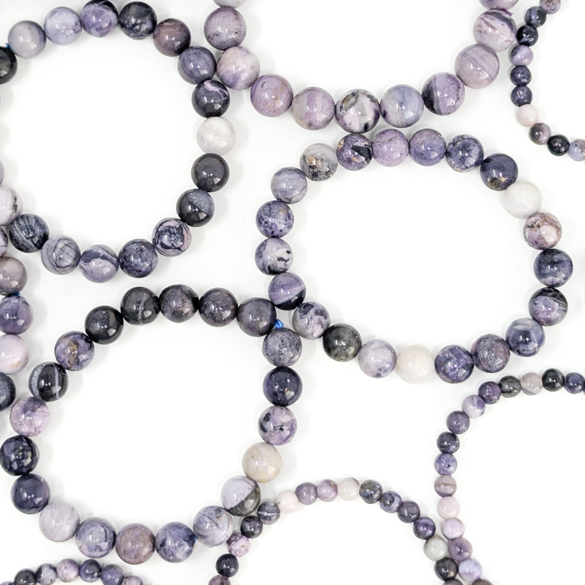 Tiffany stone bead bracelet: bracelets overlapping