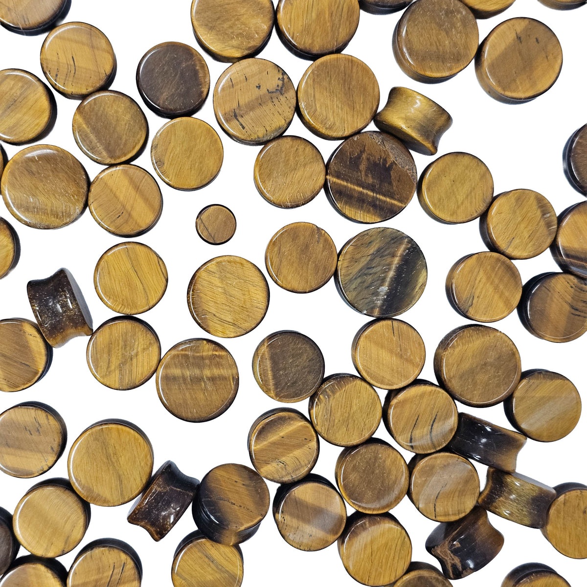 Tigers Eye - Plug - South Africa - solar plexus chakra