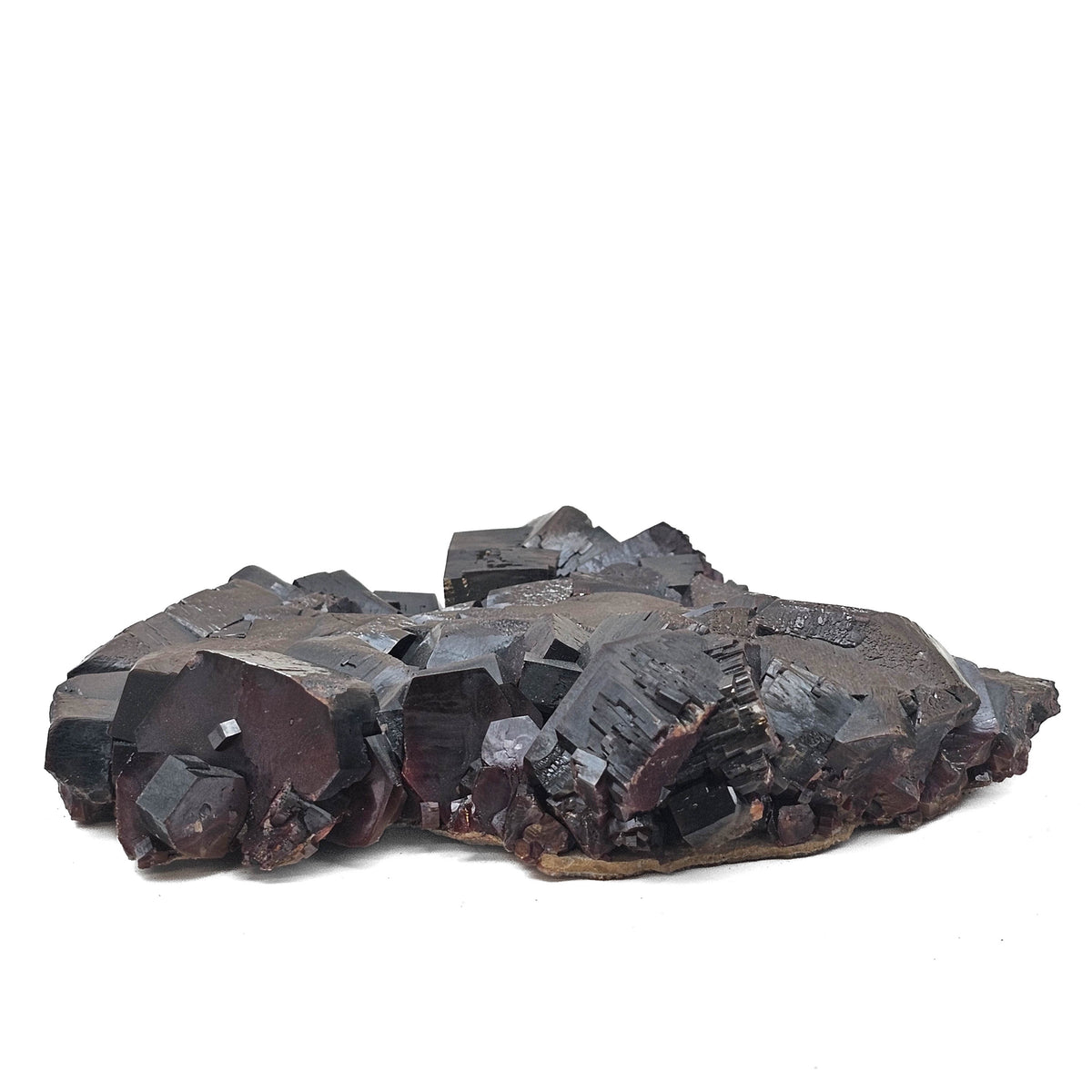 Vanadinite specimen, a lead vanadate, from Mibladen Mining District, Morocco.