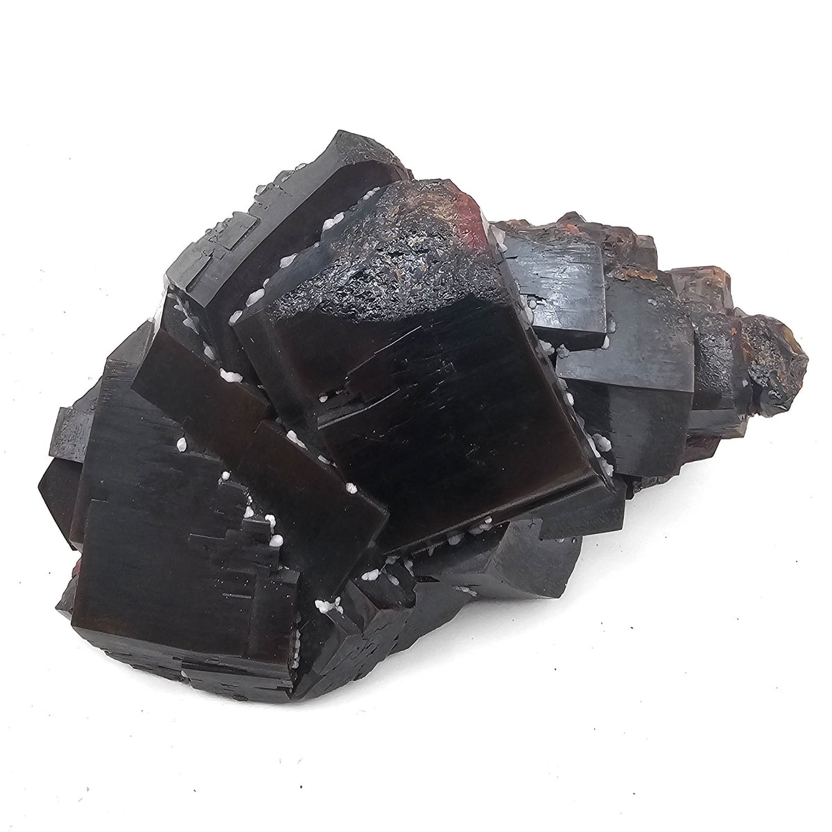 Vanadinite specimen, a lead vanadate, from Mibladen Mining District, Morocco.