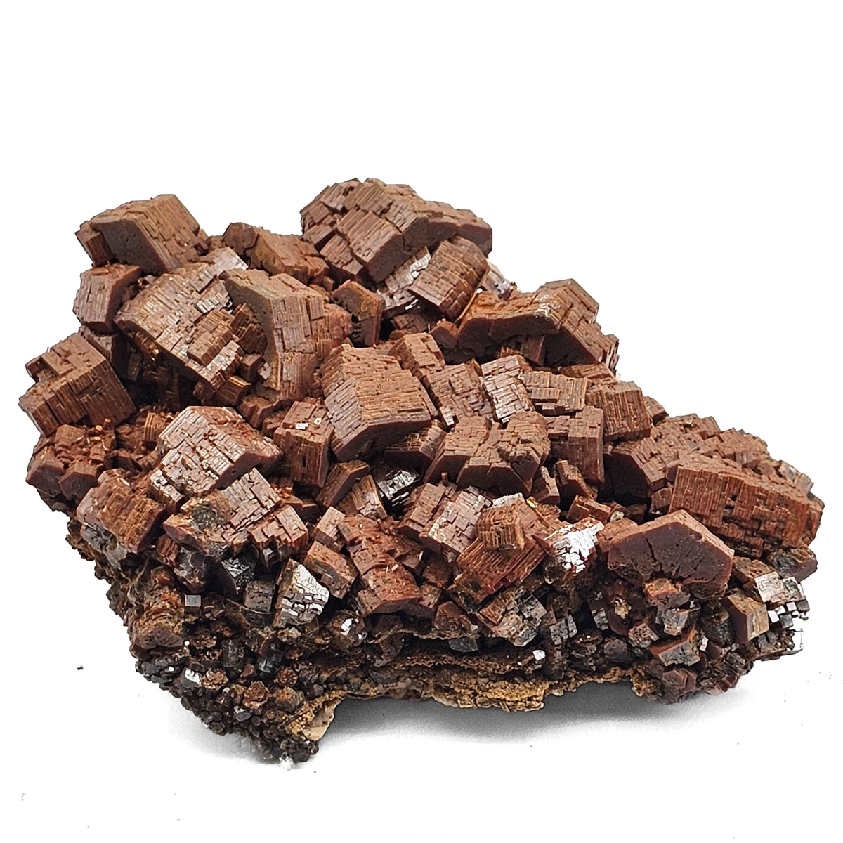 Vanadinite with Anglesite specimen from Mibladen Mining District, Morocco.