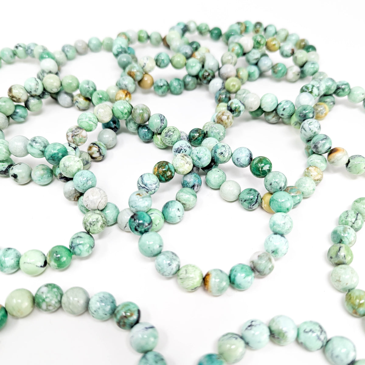 Variscite bead bracelet.
