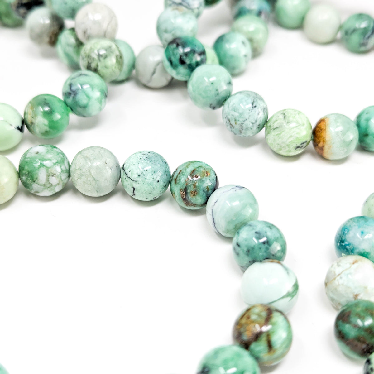 Variscite bead bracelet.