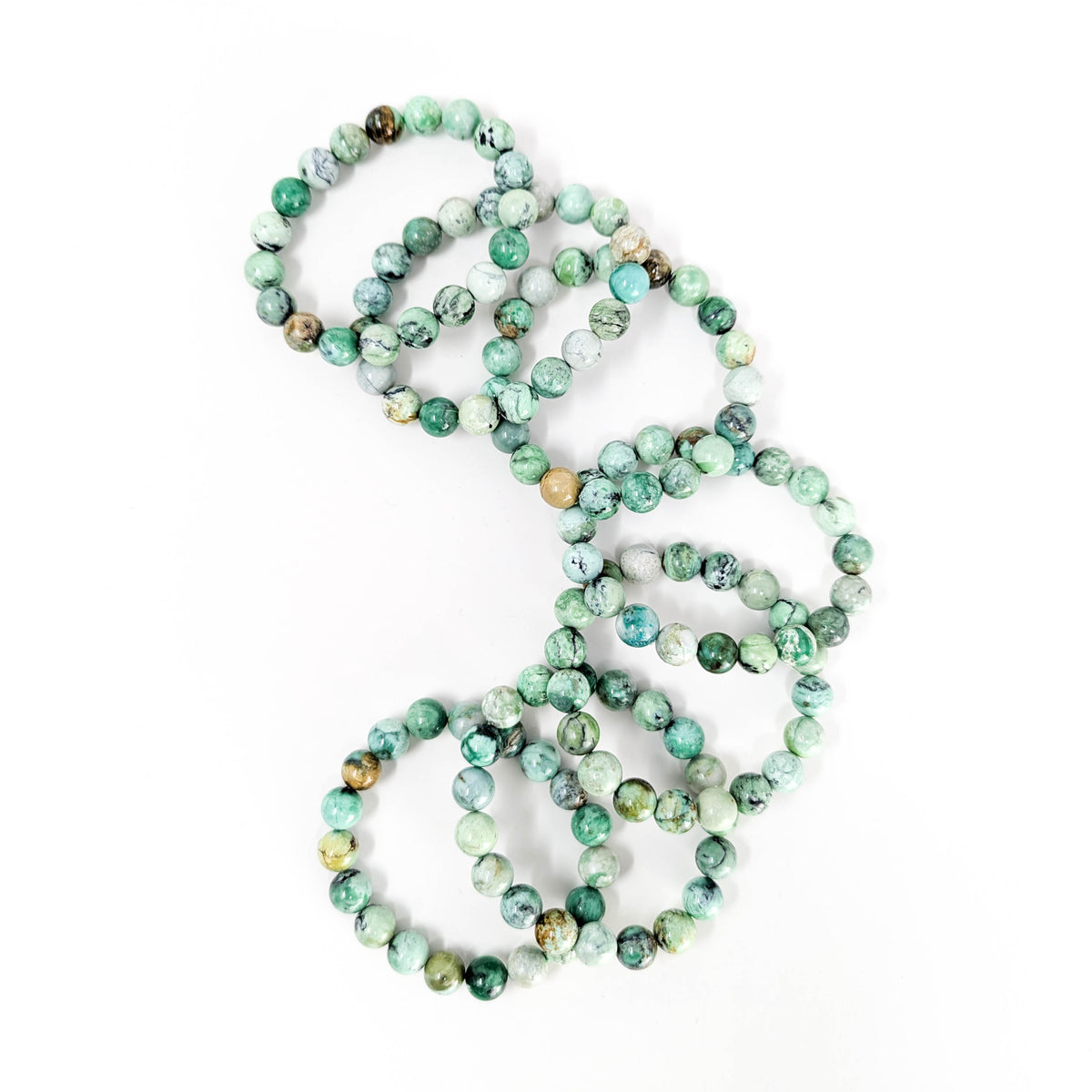 Variscite bead bracelet.