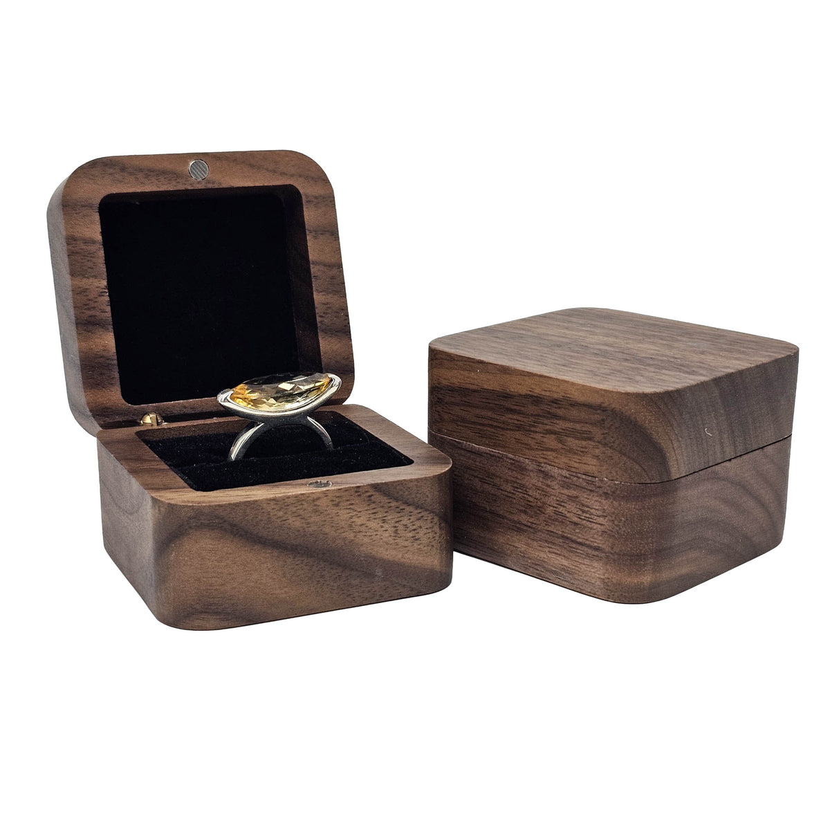 Wood Jewelry Box - Square - Ringbox - China