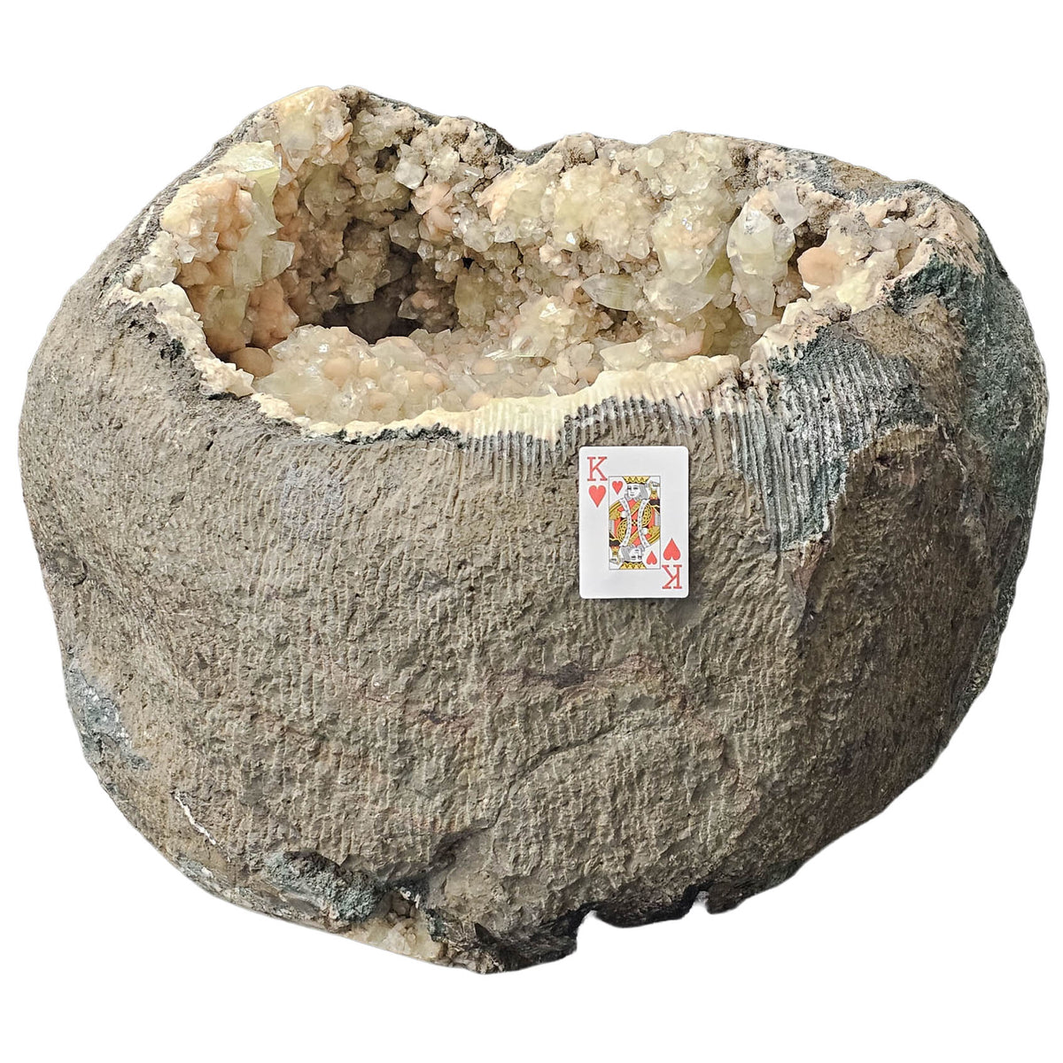 Apophyllite & Stilbite Geode - Statement Specimen
