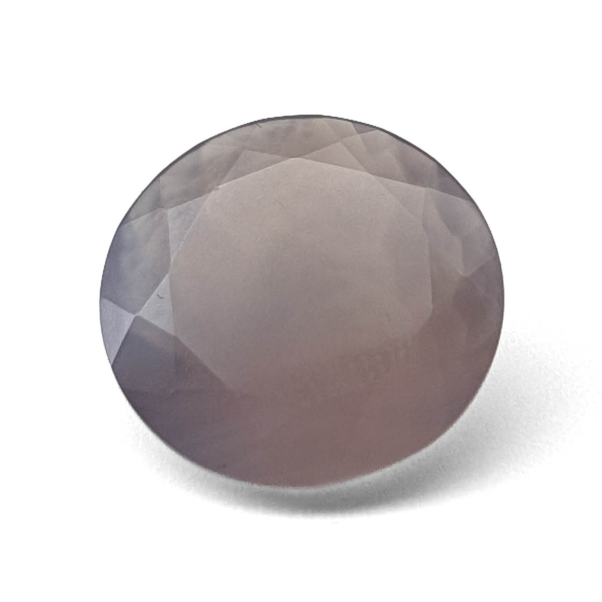 Agate faceted round brilliant gemstone, 9.68ct, from BC, Canada, view 1 of 11