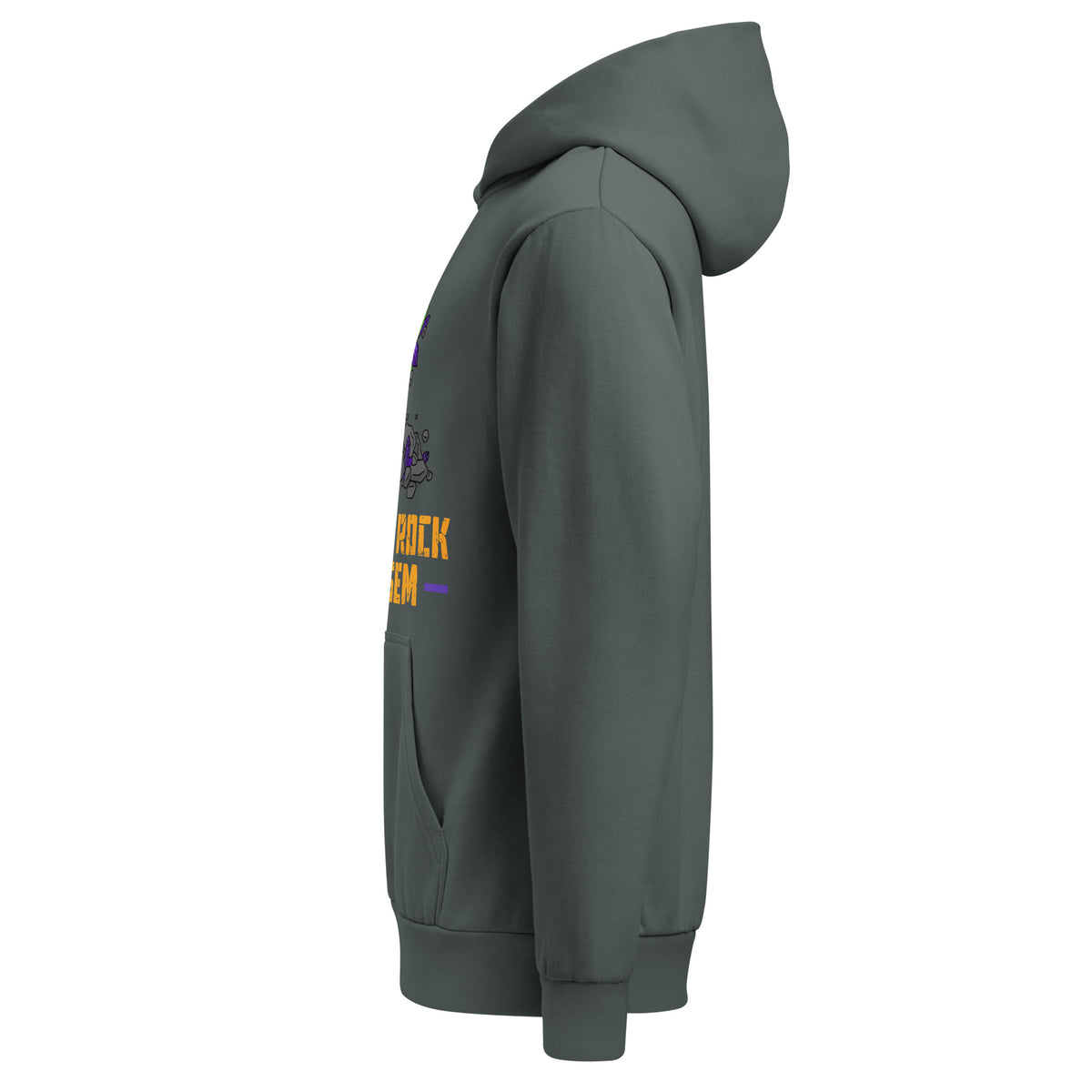 Urban Garment dyed hoodie with the classic logo.