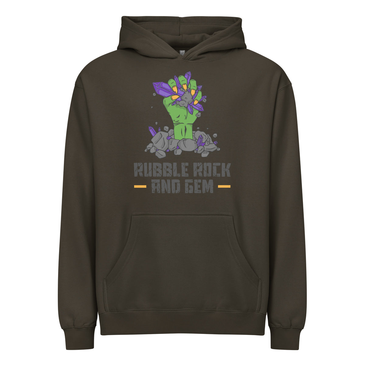Men’s box hoodie with the classic logo.