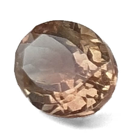 Oregon sunstone faceted oval gemstone, 1.18ct, view 7 of 9